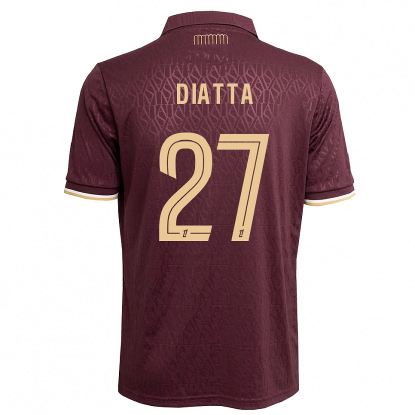 Danxen Hombre Camiseta Krépin Diatta #27 Rojo Marrón Arena 2ª Equipación 2026/27 La Camisa México