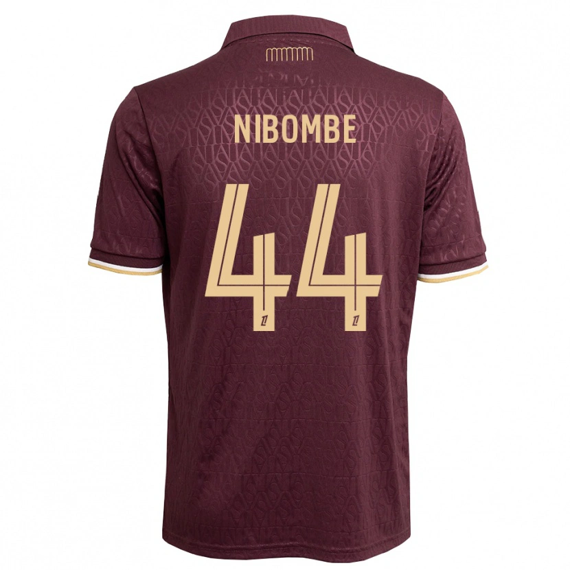 Danxen Hombre Camiseta Samuel Nibombe #44 Rojo Marrón Arena 2ª Equipación 2026/27 La Camisa México