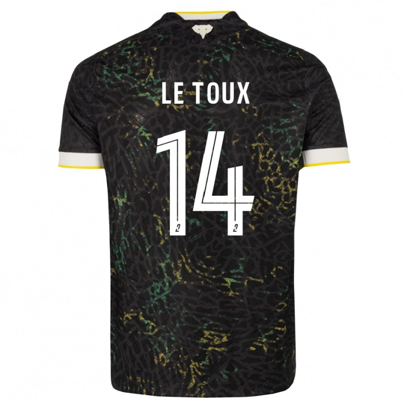 Danxen Hombre Camiseta Many Le Toux #14 Negro Blanco Amarillo 2ª Equipación 2026/27 La Camisa México