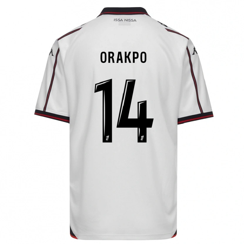 Danxen Hombre Camiseta Victor Orakpo #14 Negro Blanco 2ª Equipación 2026/27 La Camisa México
