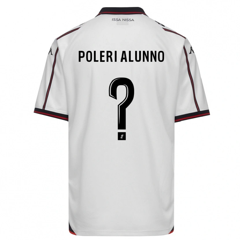 Danxen Hombre Camiseta Mathis Poleri Alunno #0 Negro Blanco 2ª Equipación 2026/27 La Camisa México
