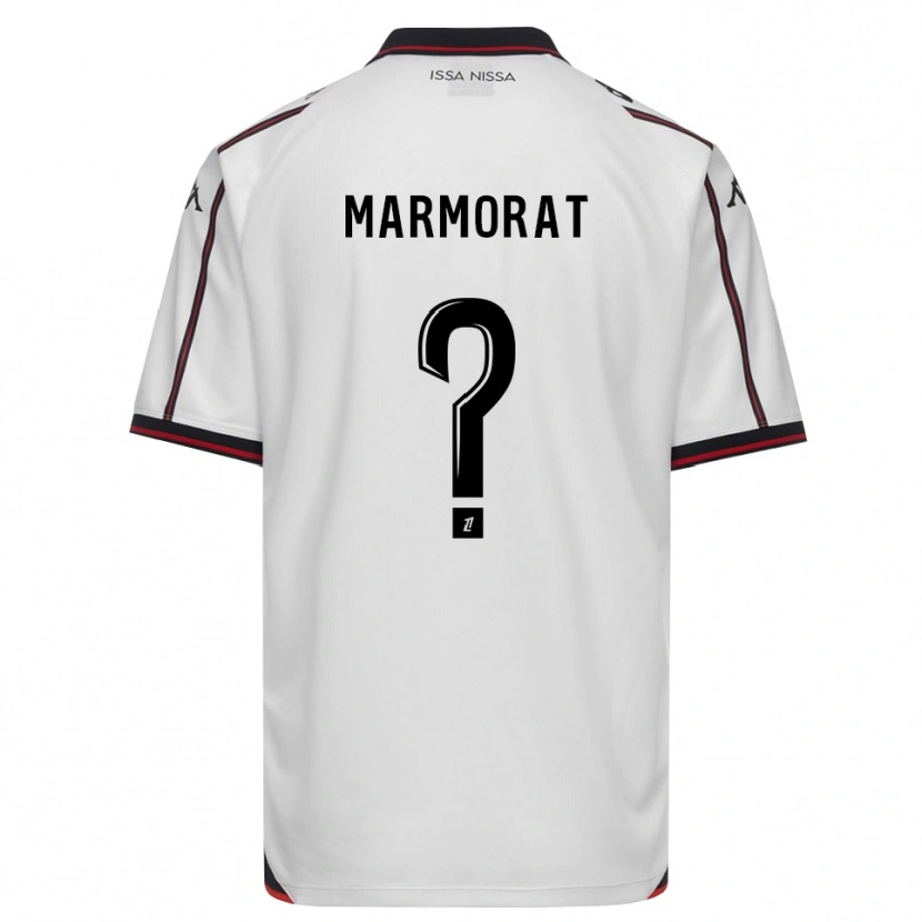 Danxen Hombre Camiseta Mathéo Marmorat #0 Negro Blanco 2ª Equipación 2026/27 La Camisa México