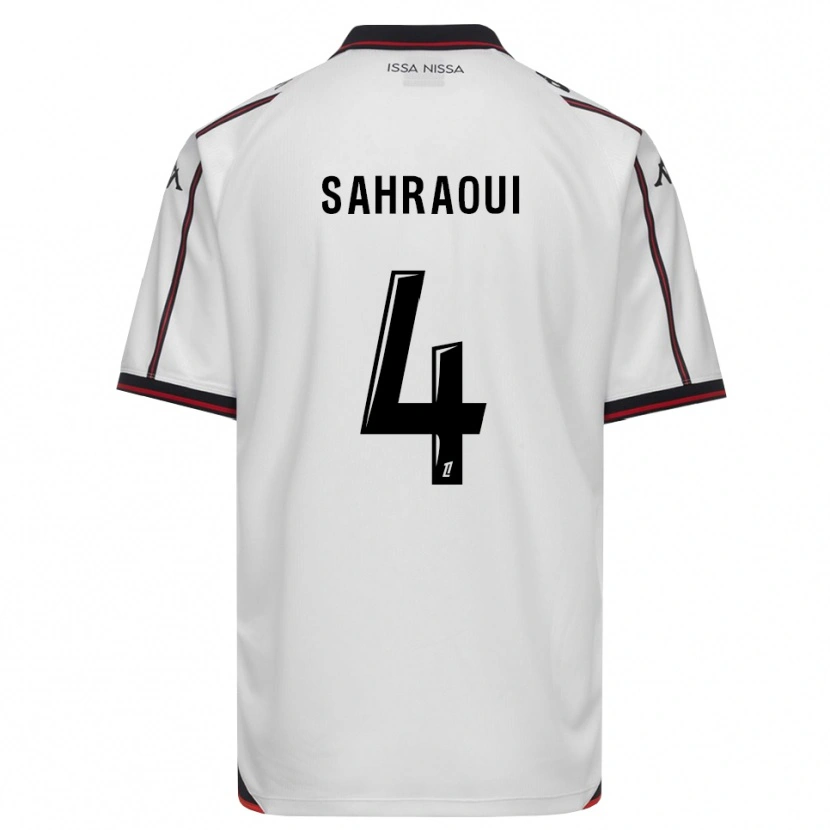 Danxen Hombre Camiseta Elias Sahraoui #4 Negro Blanco 2ª Equipación 2026/27 La Camisa México