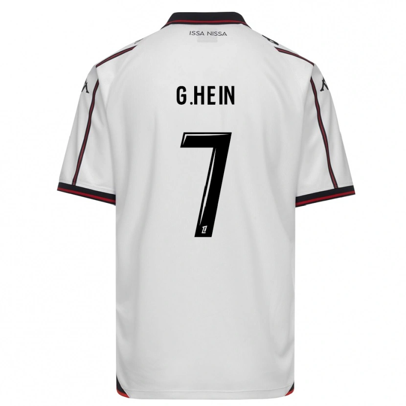 Danxen Hombre Camiseta Gauthier Hein #7 Negro Blanco 2ª Equipación 2026/27 La Camisa México