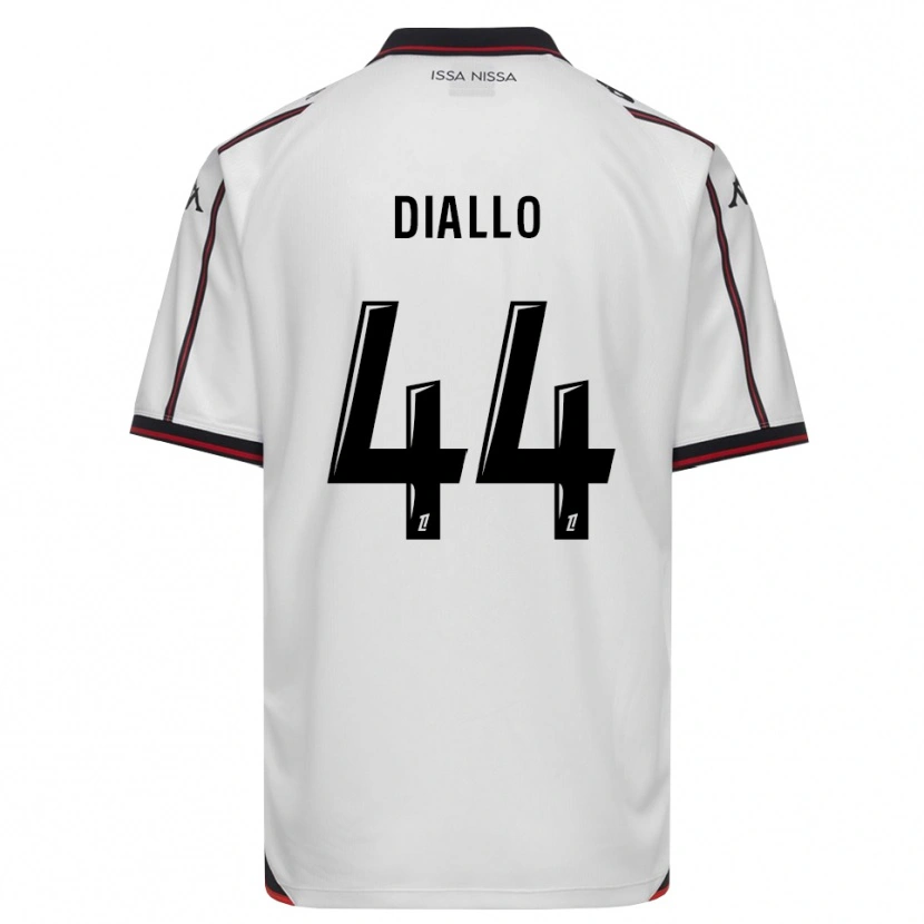 Danxen Hombre Camiseta Zoumana Diallo #44 Negro Blanco 2ª Equipación 2026/27 La Camisa México