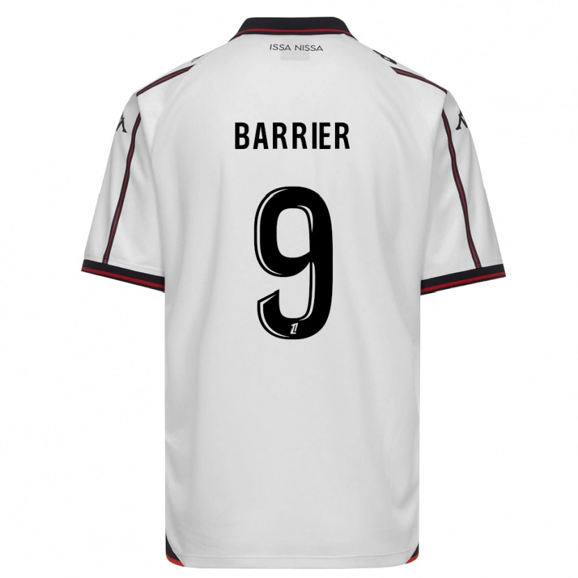 Danxen Hombre Camiseta Inès Barrier #9 Negro Blanco 2ª Equipación 2026/27 La Camisa México