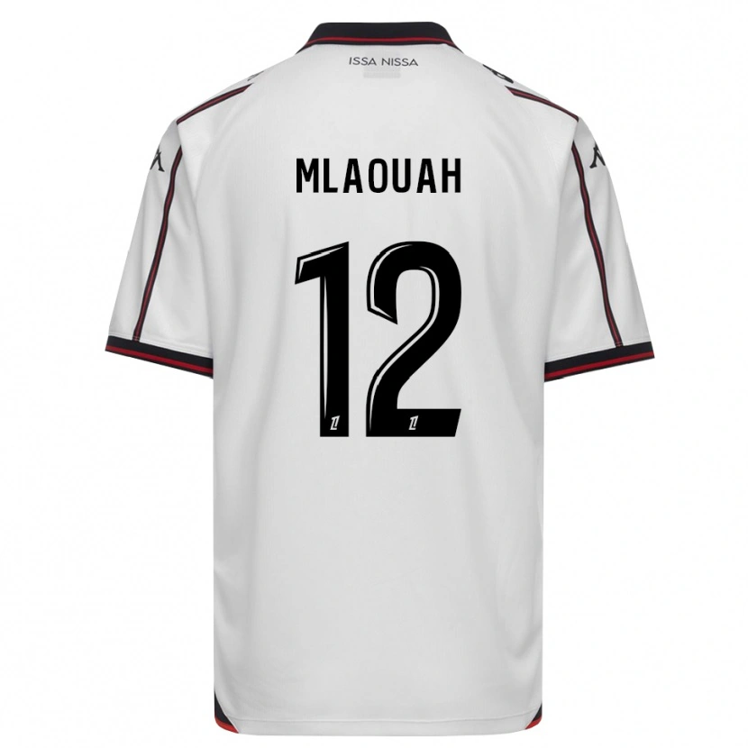Danxen Hombre Camiseta Sofiane Mlaouah #12 Negro Blanco 2ª Equipación 2026/27 La Camisa México