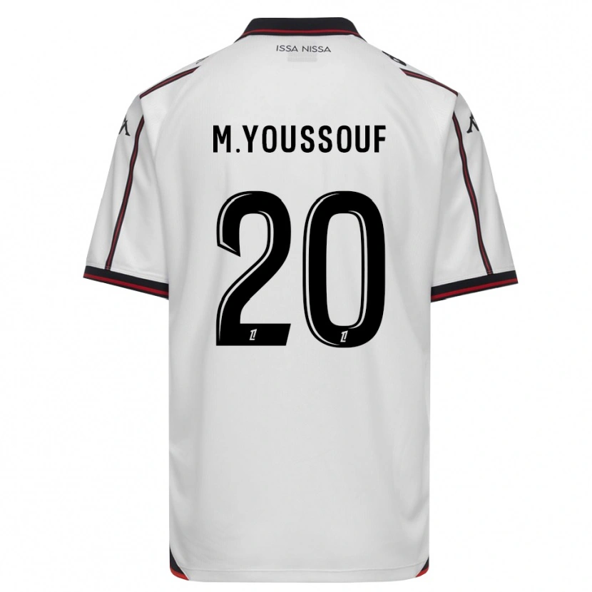 Danxen Hombre Camiseta Mousslim Youssouf #20 Negro Blanco 2ª Equipación 2026/27 La Camisa México