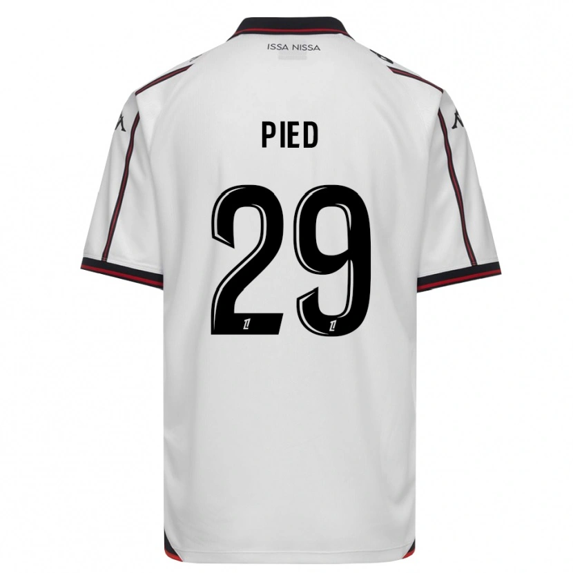 Danxen Hombre Camiseta Jeremy Pied #29 Negro Blanco 2ª Equipación 2026/27 La Camisa México