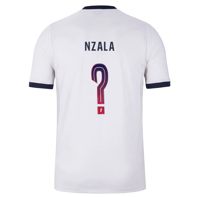Danxen Hombre Camiseta Emmanuel Nzala #0 Blanco Negro Rojo 2ª Equipación 2026/27 La Camisa México