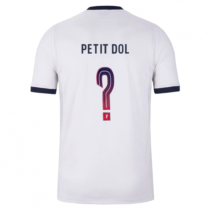 Danxen Hombre Camiseta Mathieu Petit Dol #0 Blanco Negro Rojo 2ª Equipación 2026/27 La Camisa México