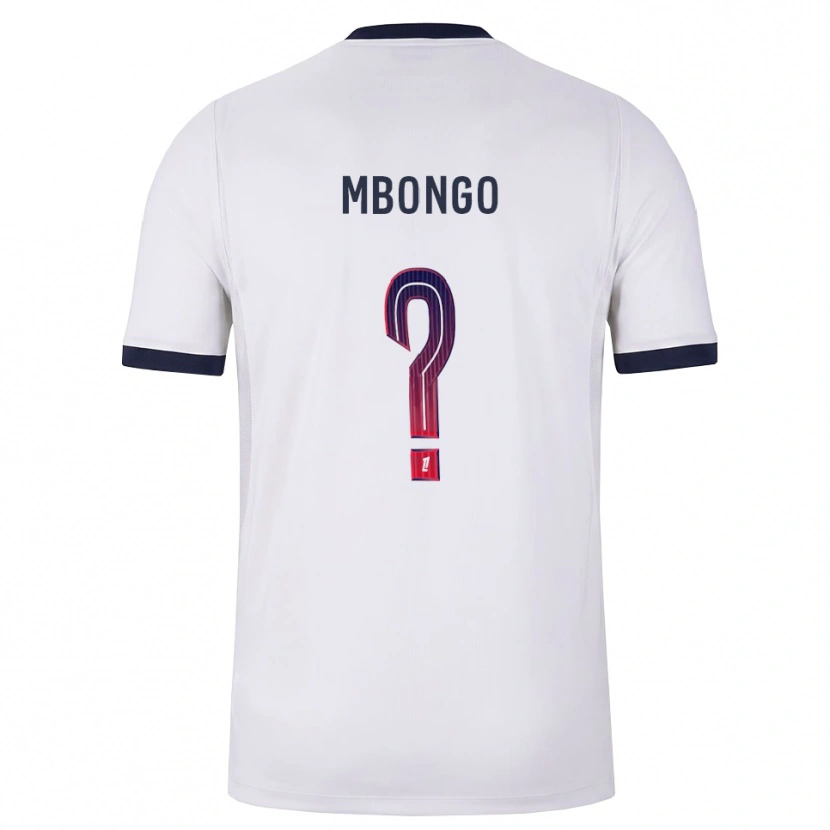 Danxen Hombre Camiseta Hermance Mbongo #0 Blanco Negro Rojo 2ª Equipación 2026/27 La Camisa México