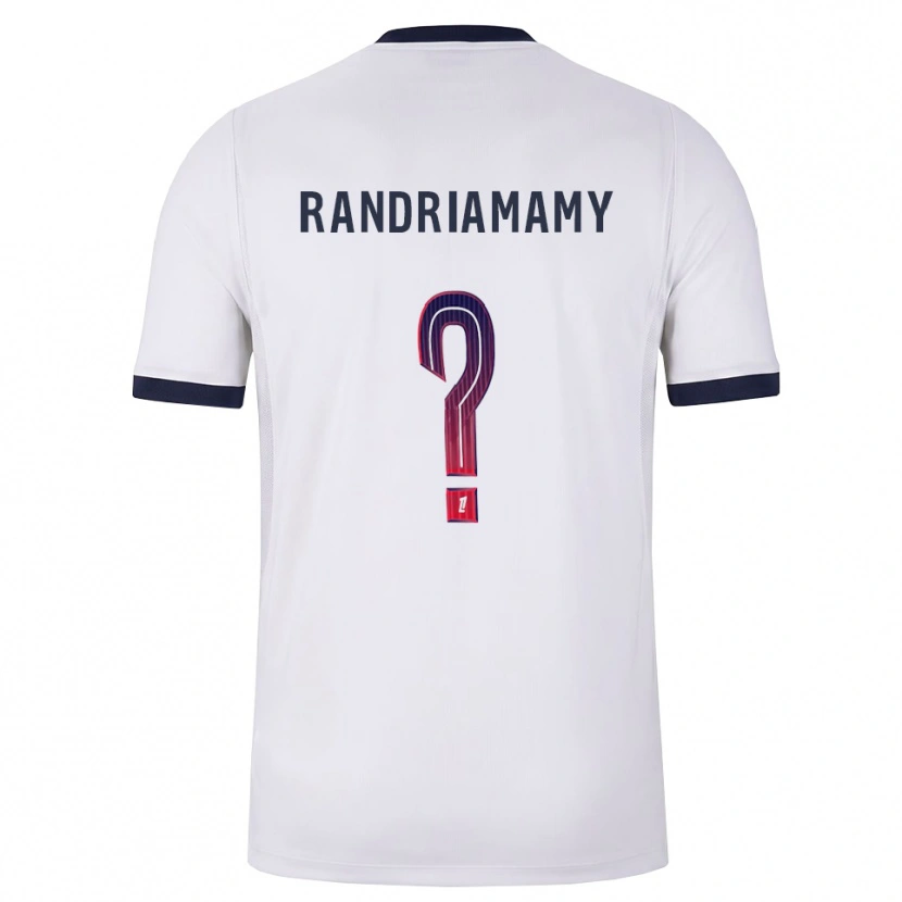 Danxen Hombre Camiseta Mathyas Randriamamy #0 Blanco Negro Rojo 2ª Equipación 2026/27 La Camisa México