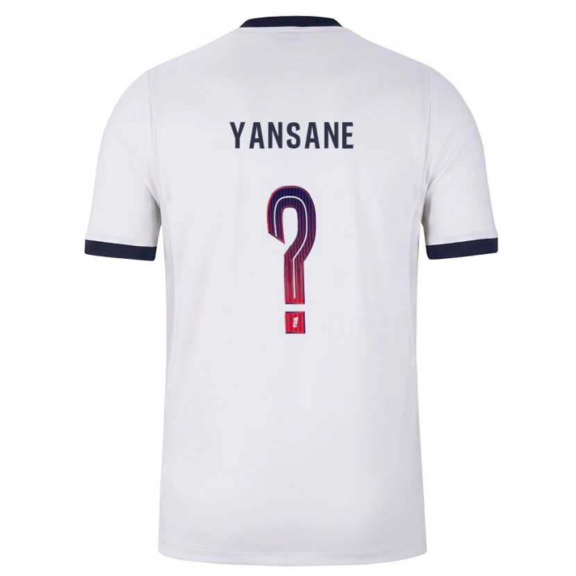 Danxen Hombre Camiseta Sekou Yansane #0 Blanco Negro Rojo 2ª Equipación 2026/27 La Camisa México
