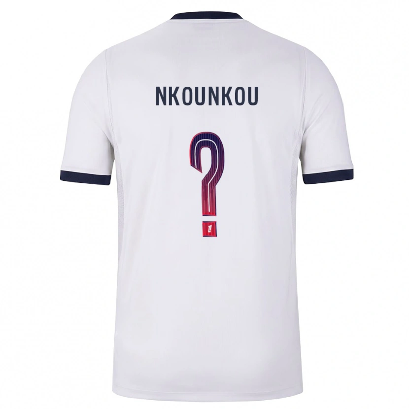 Danxen Hombre Camiseta Desthy Nkounkou #0 Blanco Negro Rojo 2ª Equipación 2026/27 La Camisa México