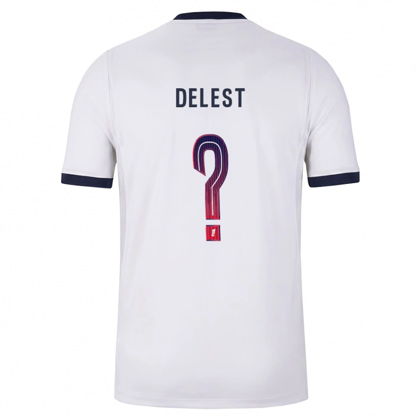 Danxen Hombre Camiseta Shadyl Delest #0 Blanco Negro Rojo 2ª Equipación 2026/27 La Camisa México