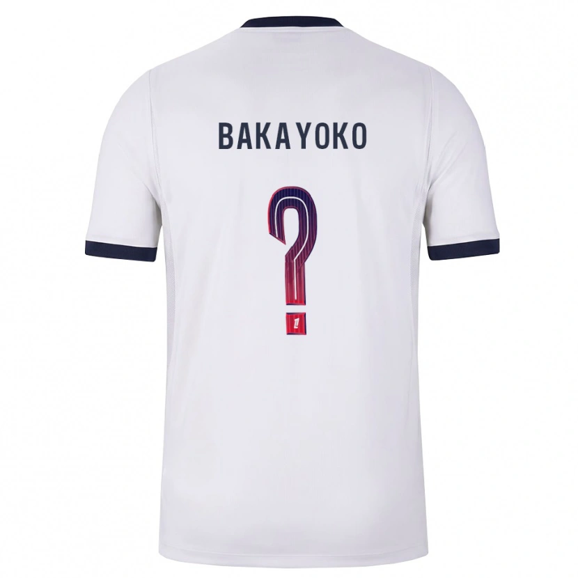 Danxen Hombre Camiseta Ibrahim Bakayoko #0 Blanco Negro Rojo 2ª Equipación 2026/27 La Camisa México