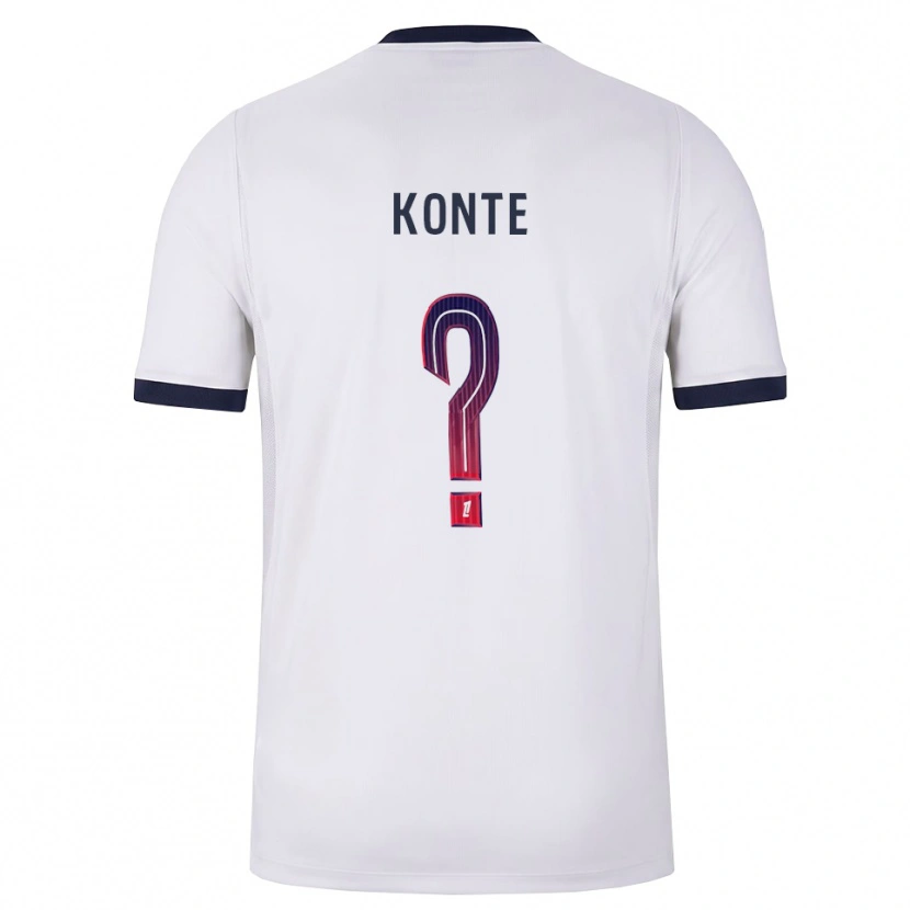 Danxen Hombre Camiseta Maeta Konte #0 Blanco Negro Rojo 2ª Equipación 2026/27 La Camisa México