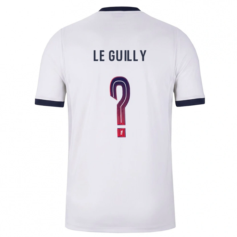 Danxen Hombre Camiseta Eden Le Guilly #0 Blanco Negro Rojo 2ª Equipación 2026/27 La Camisa México