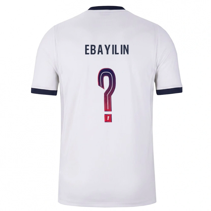 Danxen Hombre Camiseta Anais Ebayilin #0 Blanco Negro Rojo 2ª Equipación 2026/27 La Camisa México