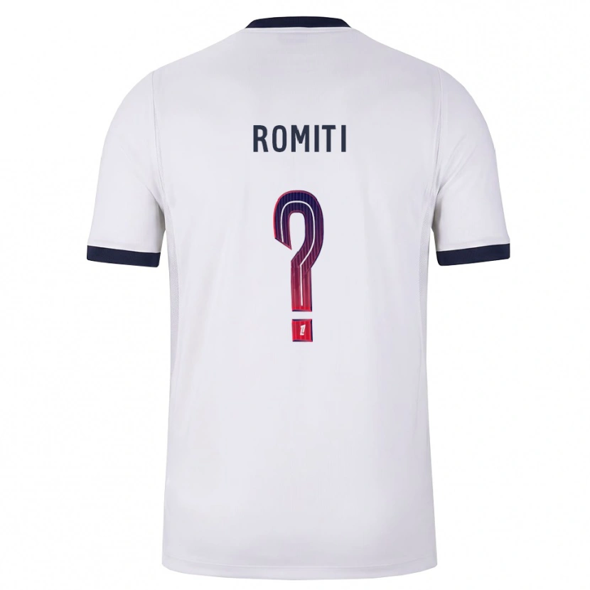 Danxen Hombre Camiseta Olivia Romiti #0 Blanco Negro Rojo 2ª Equipación 2026/27 La Camisa México