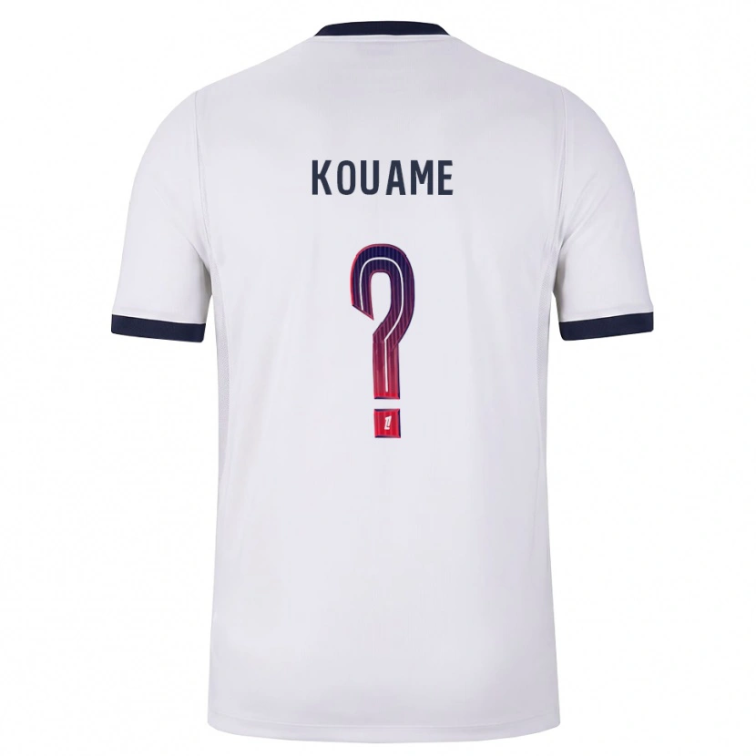 Danxen Hombre Camiseta Kelly Kouame #0 Blanco Negro Rojo 2ª Equipación 2026/27 La Camisa México