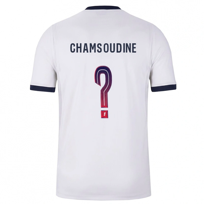 Danxen Hombre Camiseta Hanna'a Chamsoudine #0 Blanco Negro Rojo 2ª Equipación 2026/27 La Camisa México