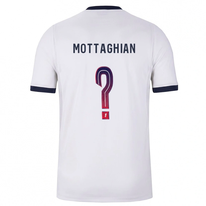 Danxen Hombre Camiseta Keyvan Mottaghian #0 Blanco Negro Rojo 2ª Equipación 2026/27 La Camisa México