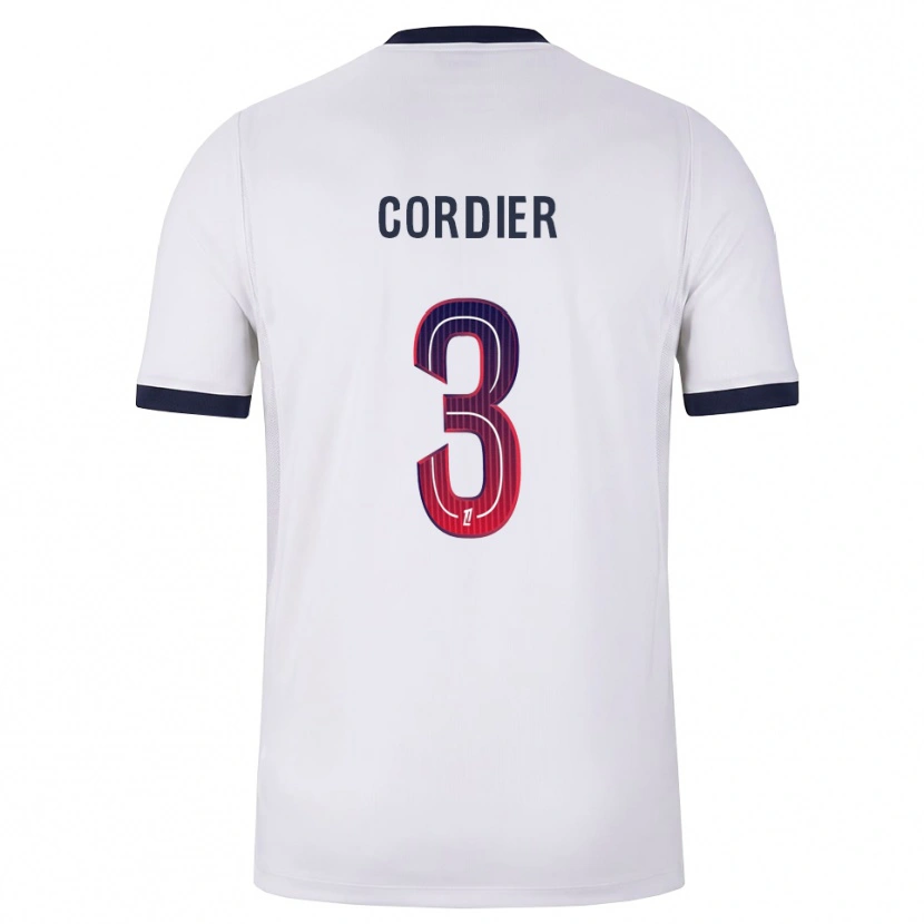 Danxen Hombre Camiseta Thomas Cordier #3 Blanco Negro Rojo 2ª Equipación 2026/27 La Camisa México