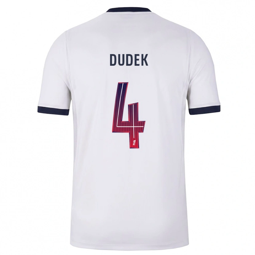 Danxen Hombre Camiseta Paulina Dudek #4 Blanco Negro Rojo 2ª Equipación 2026/27 La Camisa México