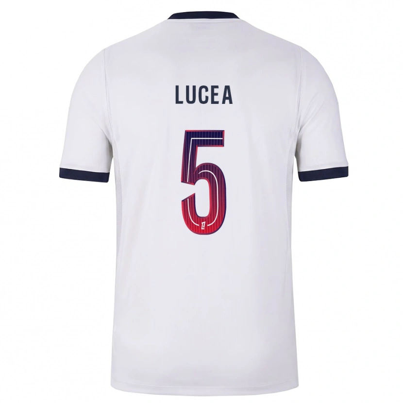 Danxen Hombre Camiseta Dimitri Lucea #5 Blanco Negro Rojo 2ª Equipación 2026/27 La Camisa México