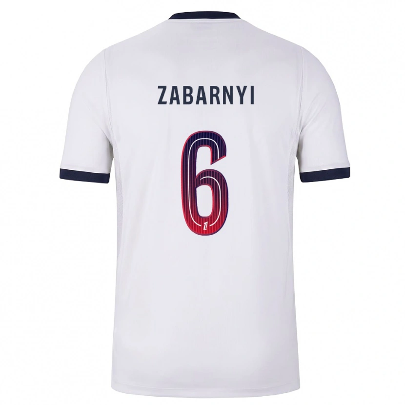 Danxen Hombre Camiseta Ilya Zabarnyi #6 Blanco Negro Rojo 2ª Equipación 2026/27 La Camisa México