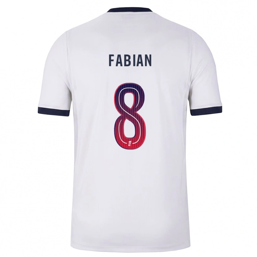 Danxen Hombre Camiseta Fabián Ruiz #8 Blanco Negro Rojo 2ª Equipación 2026/27 La Camisa México
