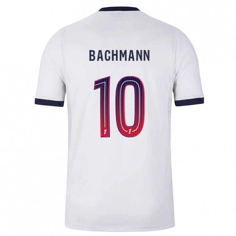 Danxen Hombre Camiseta Ramona Bachmann #10 Blanco Negro Rojo 2ª Equipación 2026/27 La Camisa México