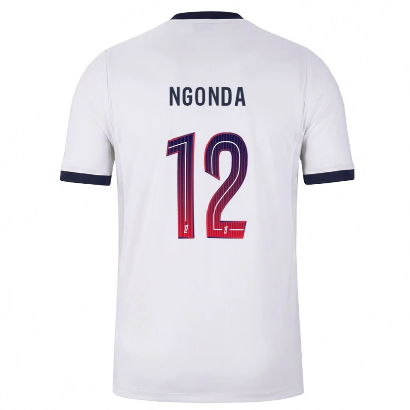 Danxen Hombre Camiseta Merdi Ngonda #12 Blanco Negro Rojo 2ª Equipación 2026/27 La Camisa México
