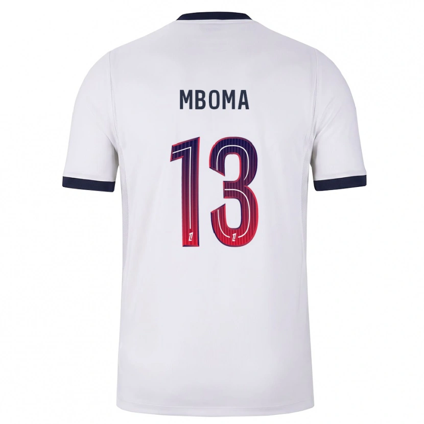 Danxen Hombre Camiseta Harryl Mboma #13 Blanco Negro Rojo 2ª Equipación 2026/27 La Camisa México