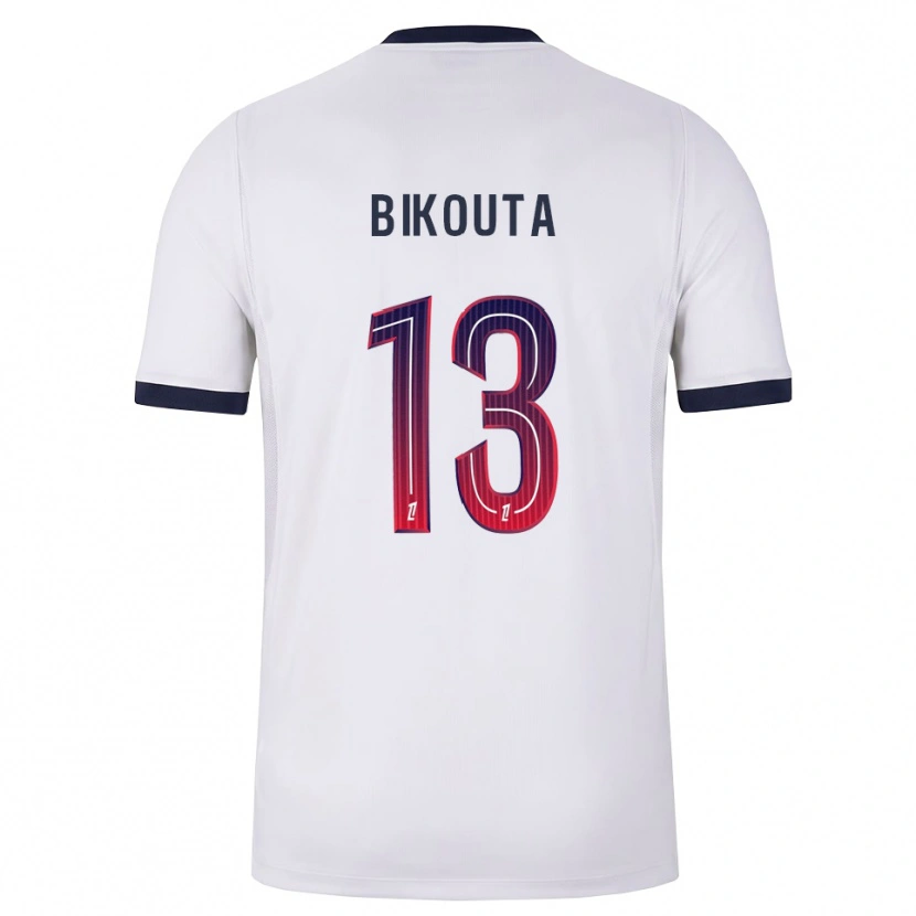 Danxen Hombre Camiseta Dan-Patrice Bikouta #13 Blanco Negro Rojo 2ª Equipación 2026/27 La Camisa México