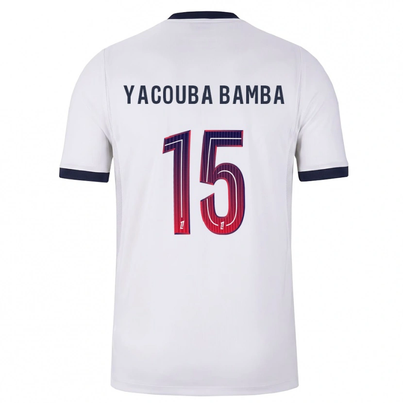 Danxen Hombre Camiseta Ben Yacouba Bamba #15 Blanco Negro Rojo 2ª Equipación 2026/27 La Camisa México