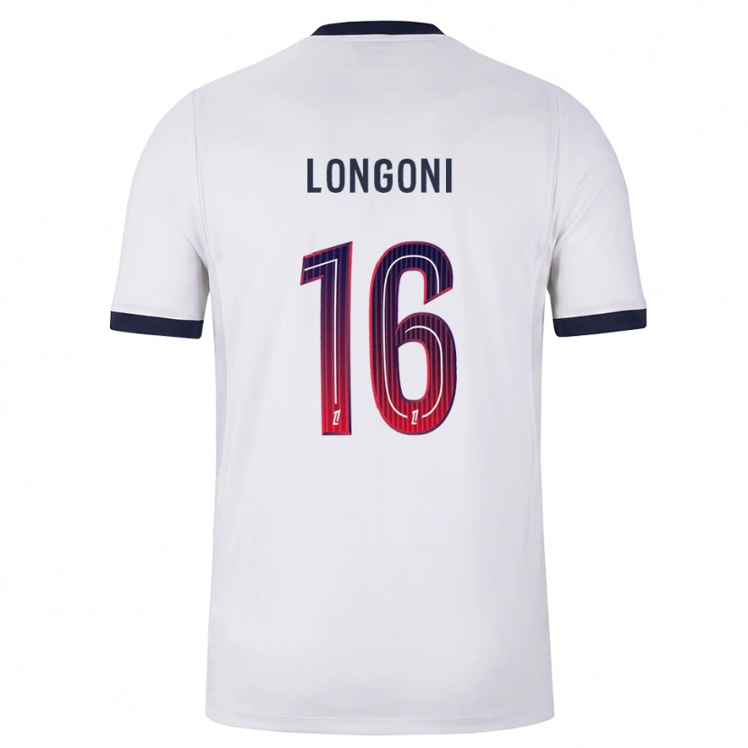 Danxen Hombre Camiseta Alessandro Longoni #16 Blanco Negro Rojo 2ª Equipación 2026/27 La Camisa México