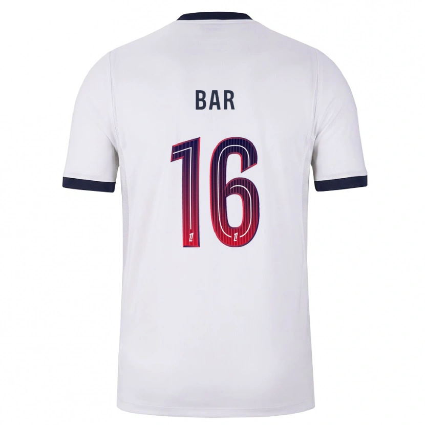 Danxen Hombre Camiseta Arthur Bar #16 Blanco Negro Rojo 2ª Equipación 2026/27 La Camisa México