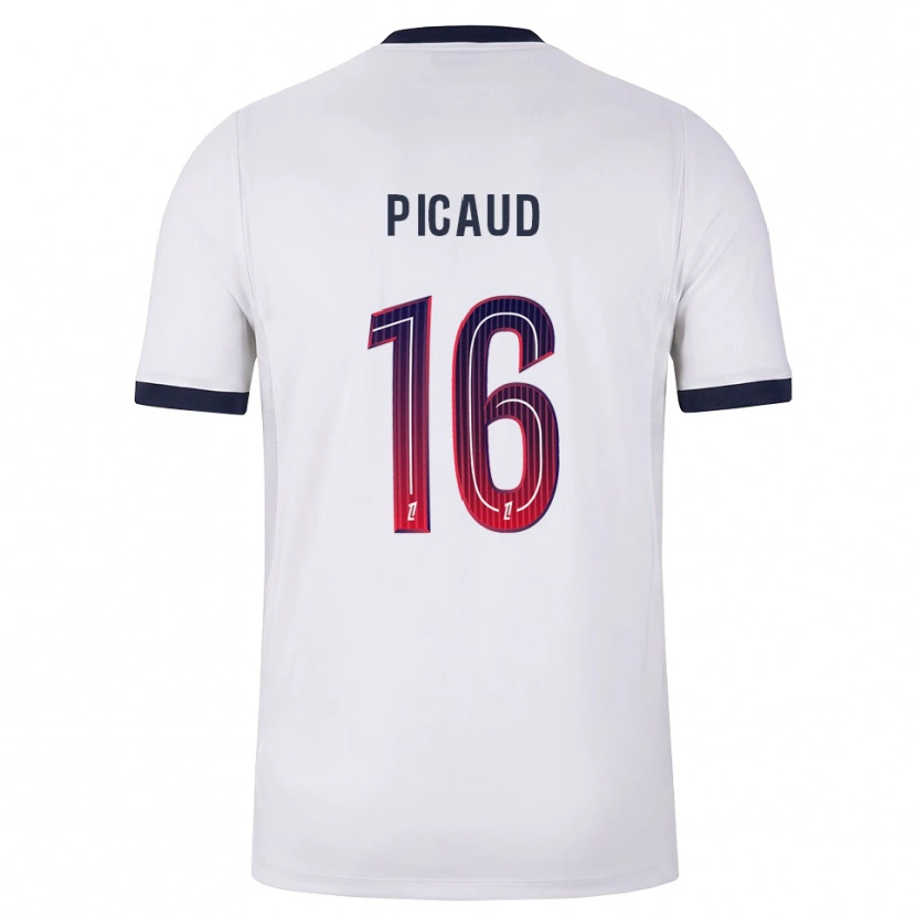Danxen Hombre Camiseta Constance Picaud #16 Blanco Negro Rojo 2ª Equipación 2026/27 La Camisa México
