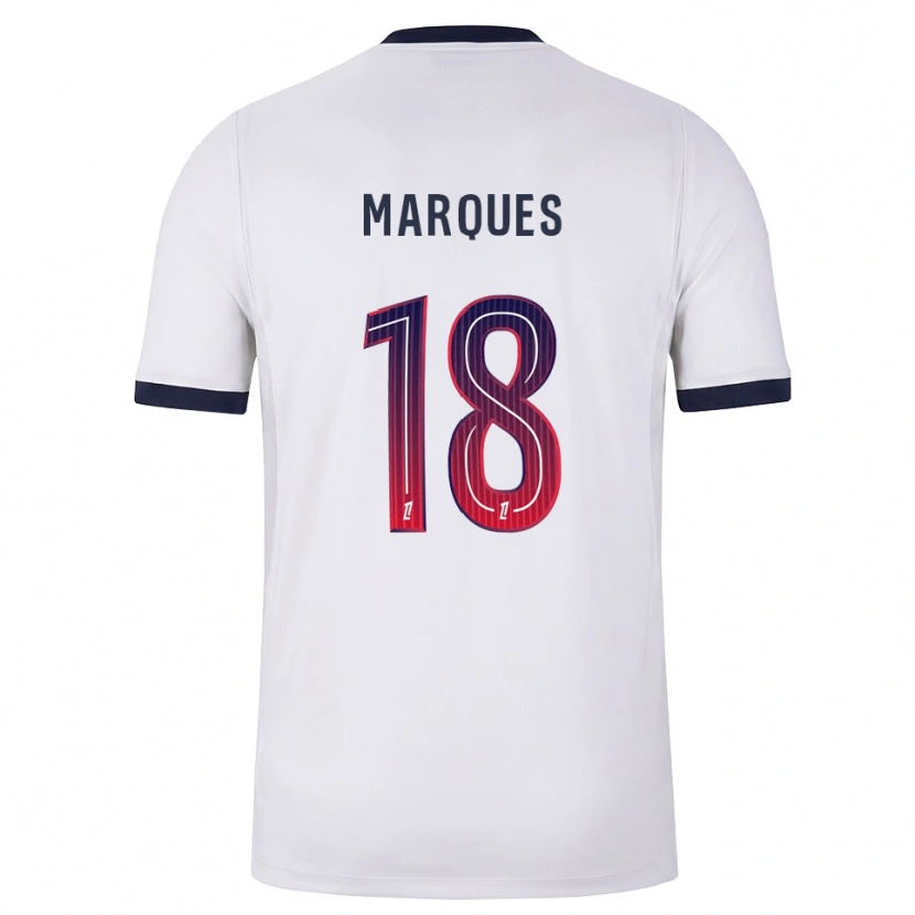 Danxen Hombre Camiseta Daniel Marques #18 Blanco Negro Rojo 2ª Equipación 2026/27 La Camisa México