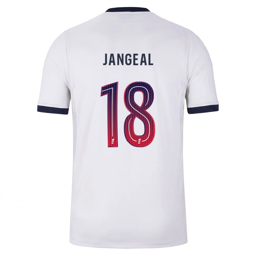 Danxen Hombre Camiseta Mathis Jangeal #18 Blanco Negro Rojo 2ª Equipación 2026/27 La Camisa México