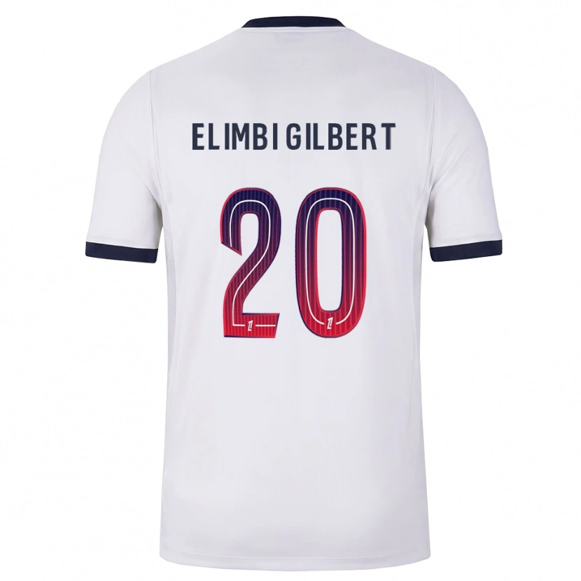 Danxen Hombre Camiseta Tara Elimbi Gilbert #20 Blanco Negro Rojo 2ª Equipación 2026/27 La Camisa México