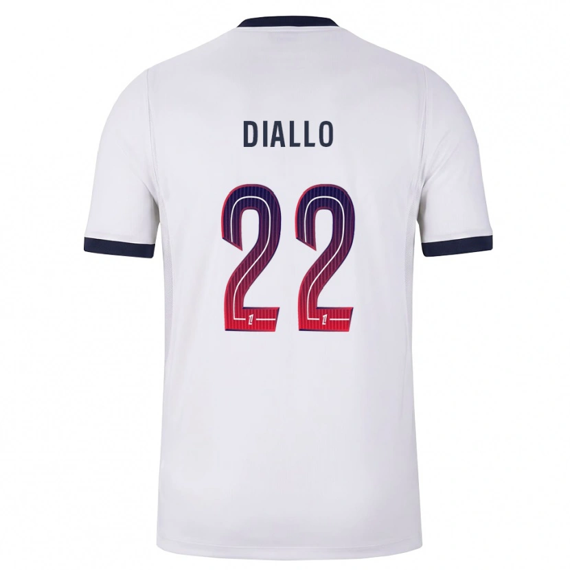 Danxen Hombre Camiseta Abdou Diallo #22 Blanco Negro Rojo 2ª Equipación 2026/27 La Camisa México
