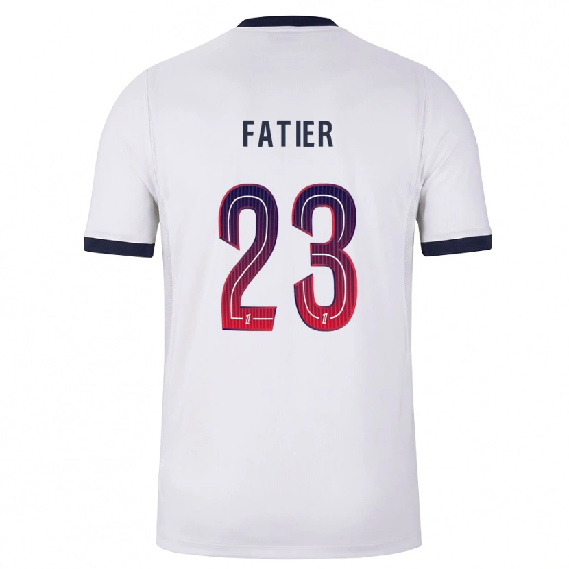 Danxen Hombre Camiseta Noémie Fatier #23 Blanco Negro Rojo 2ª Equipación 2026/27 La Camisa México
