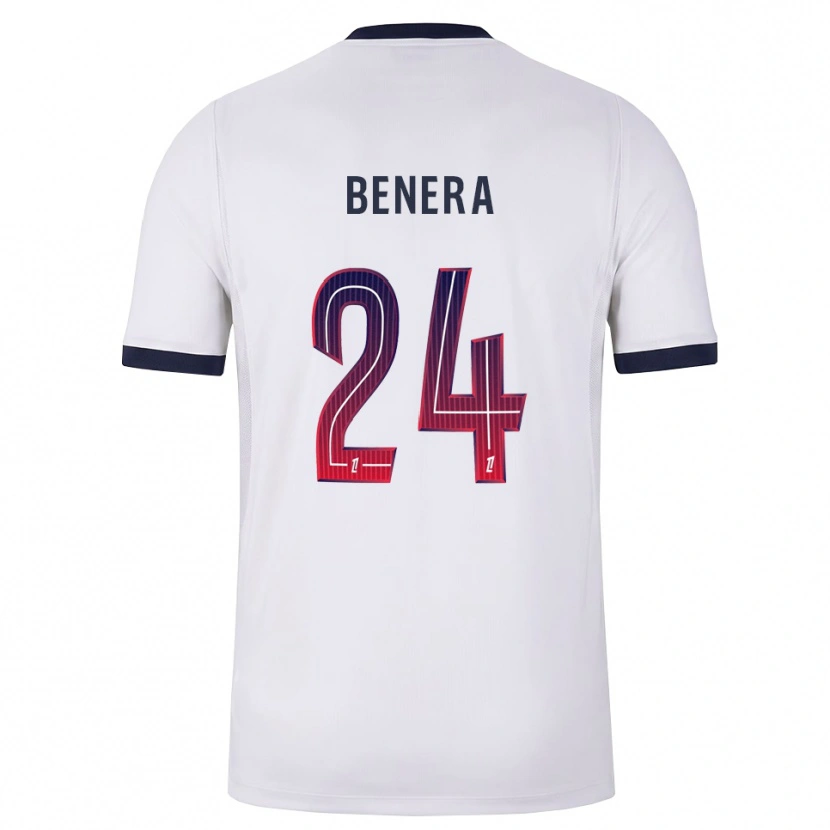 Danxen Hombre Camiseta Baby Jordy Benera #24 Blanco Negro Rojo 2ª Equipación 2026/27 La Camisa México