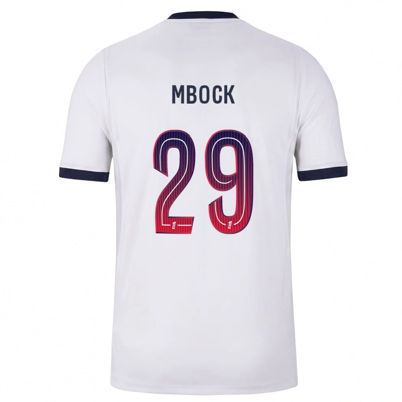 Danxen Hombre Camiseta Griedge Mbock Bathy #29 Blanco Negro Rojo 2ª Equipación 2026/27 La Camisa México