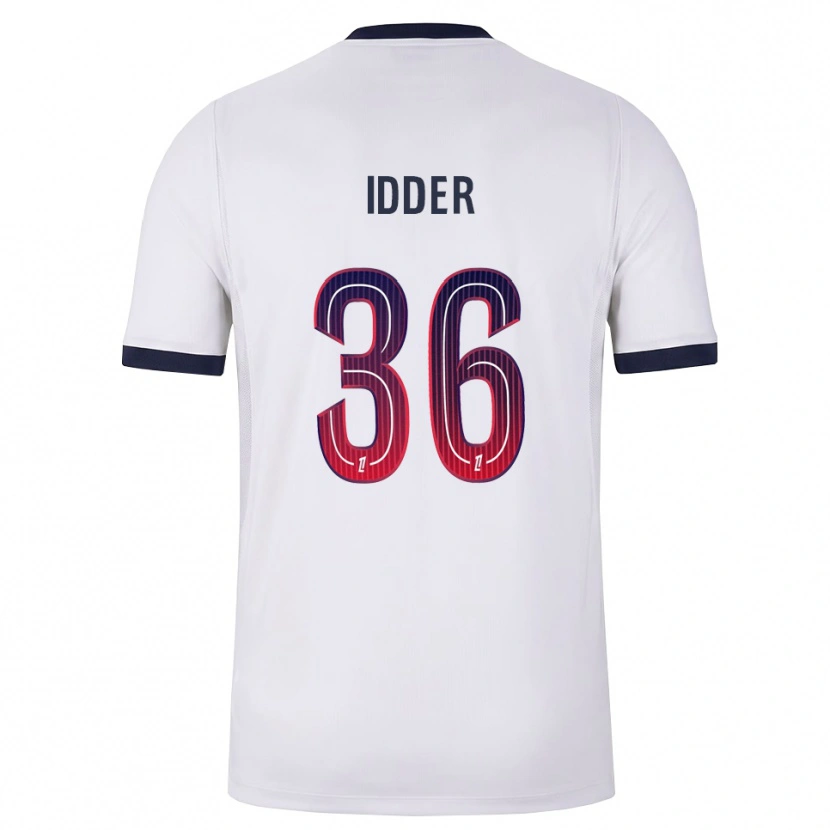 Danxen Hombre Camiseta Younes Idder #36 Blanco Negro Rojo 2ª Equipación 2026/27 La Camisa México