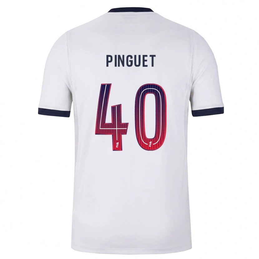 Danxen Hombre Camiseta Alice Pinguet #40 Blanco Negro Rojo 2ª Equipación 2026/27 La Camisa México